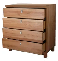 Kommode massiv Holz Kernbuche mit Schubladen