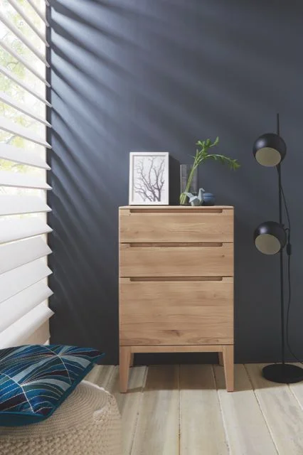 helles Eichenholz Schubkommode massiv 