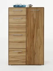 Hochschrank mit Schubladen Kernbuche Massivholz