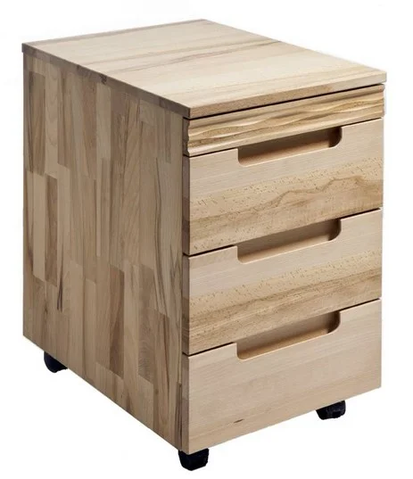 Rollcontainer massivholz  Kernbuche  | ITER® Möbel