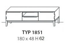 TV-Schrank mit offenem Gerätefach 1851 TV-Schrank mit offenem Gerätefach 1851