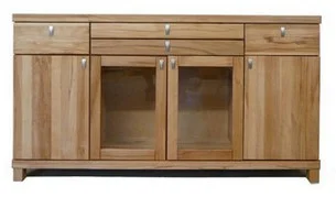 Kernbuche  Sideboard massiv Holz | Besteckschublade