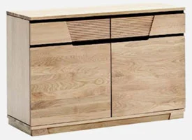 Kommodenschrank zweitürig Eiche massiv | Limburg