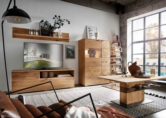 Massivholz Wohnzimmermöbel Eiche Massivholz Wohnzimmermöbel Eiche