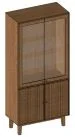 Vitrine-Eichenholz Vitrine-Eichenholz