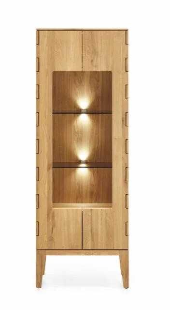 massiv Eiche Vitrine | ORA |  ITER®Möbel